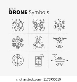 Drone Vector icon 1