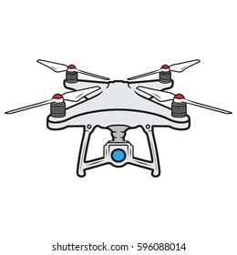 drone vector icon stock