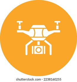 Drone vector icon. Can be used for printing, mobile and web applications.