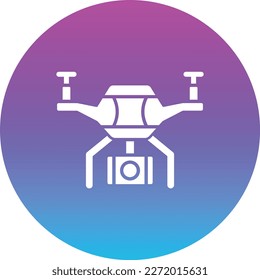 Drone vector icon. Can be used for printing, mobile and web applications.