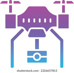 Drone vector icon. Can be used for printing, mobile and web applications.