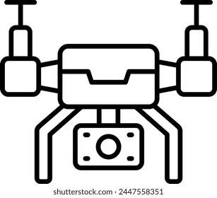 Drone vector icon. Can be used for printing, mobile and web applications.