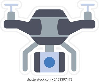 Drone vector icon. Can be used for printing, mobile and web applications.