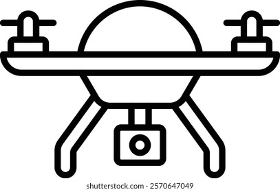 Drone vector icon. Can be used for printing, mobile and web applications.