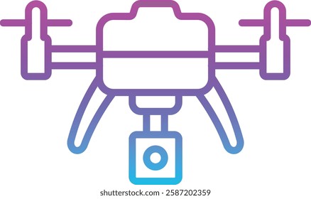 Drone vector icon. Can be used for printing, mobile and web applications.