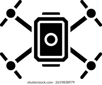 Drone vector icon. Can be used for printing, mobile and web applications.