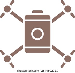 Drone vector icon. Can be used for printing, mobile and web applications.