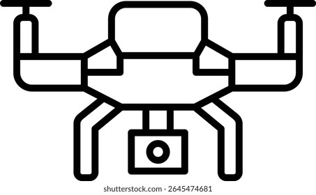 Drone vector icon. Can be used for printing, mobile and web applications.