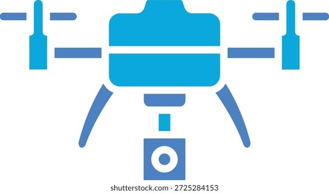 Icono de Vector de dron. Se puede utilizar para aplicaciones de impresión, móviles y de Web.