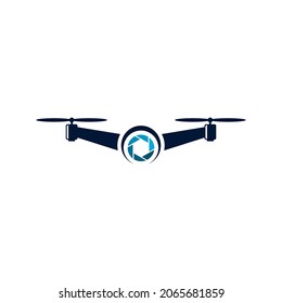 Plantilla de diseño de iconos de vector de drones