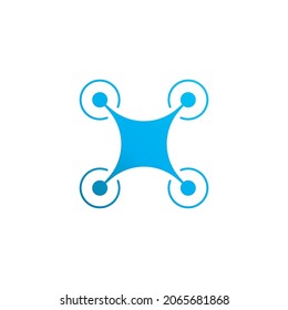 Drone vector icon design illustration template