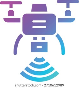 Drone Vector Icon Design Illustration