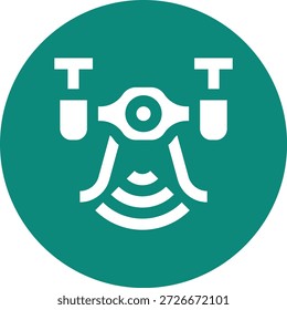 Ilustración de diseño de icono de Vector de dron