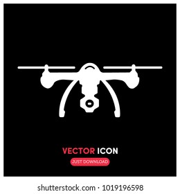 Drone Vector Icon Illustration