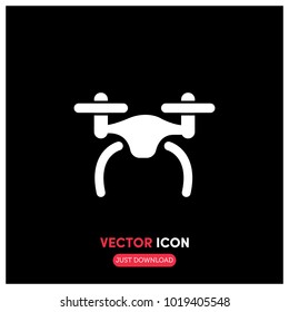 Drone Vector Icon Illustration