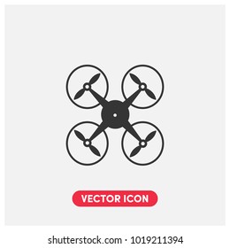 Drone Vector Icon Illustration.Light Backround.Premium Quality.