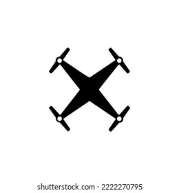 Drone vector icon set. Drone with camera for photographing and recording video.