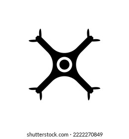 Drone vector icon set. Drone with camera for photographing and recording video.
