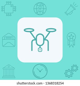 Drone vector icon sign symbol