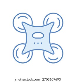 Drone Vector icon stock illustration