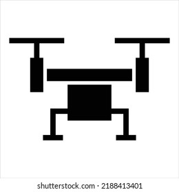 Drone vector icon symbol design