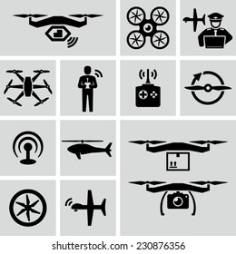 Drone Vector Icons 