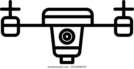 Drone Vector Illustration Detailed Icon