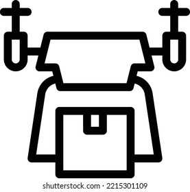 ilustración drone Vector en un fondo transparente. Símbolos de calidad superior. Iconos vectoriales de línea delgada para el diseño de conceptos y gráficos.
