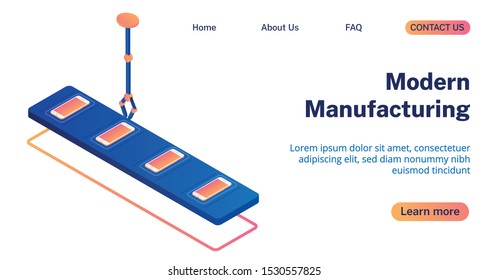 Drone vector isometric illustration 3d. 