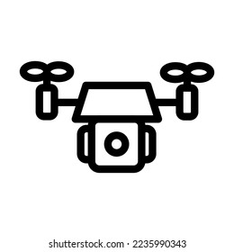 Drone Vector Line Icon Design