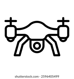 Drone Vector Line Icon Design