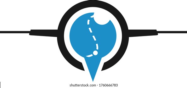 drone vector logo icon template