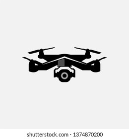 Drone vector logo. Drone modern icon. Drone icon sign for logo