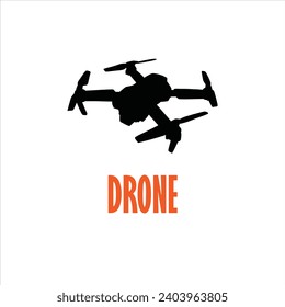 Drone vector logo. Drone modern icon. Drone icon sign for logo