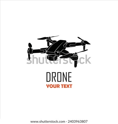 Drone vector logo. Drone modern icon. Drone icon sign for logo