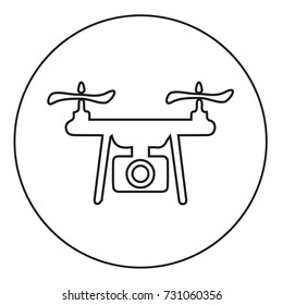Drone vector sign icon