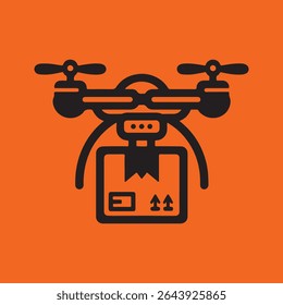 drone vector silhouette for commercial use 