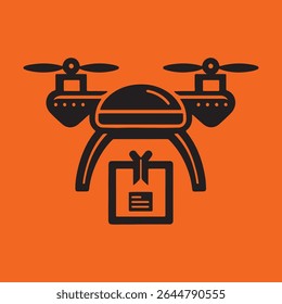 drone vector silhouette for commercial use 