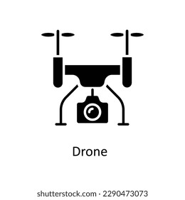 Drone  Vector    Solid Icons. Simple stock illustration stock