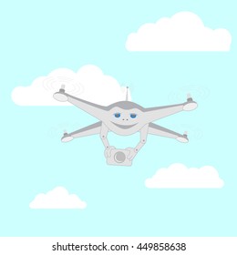 Drone with a video camera
