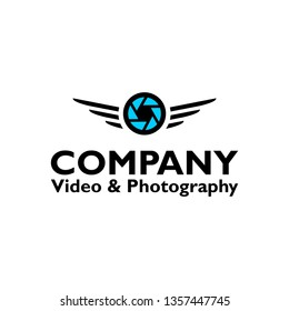 DRONE VIDEO PHOTOGRAPHY COMPANY LETTER LOGO ICON LOGOTYPE VECTOR CAMERA AEROPLANE EPS 10