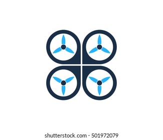 Drone View Logo Design Template