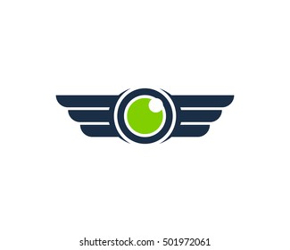 Drone Wing Logo Design Template