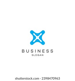 Drone wings letter x Logo design, abstract logo, round, consultant, technology, innovative, text. letter, digits, font, typography, abc, medical, health, fashion.