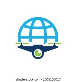 Drone World Logo Icon Design