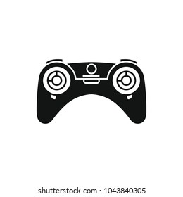 Drones controller icon. Silhouette illustration of Game controller vector icon for web and advertising