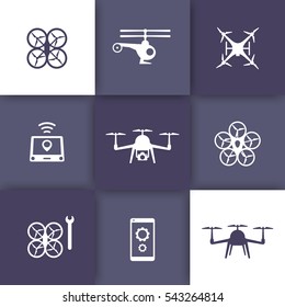 Drones, , copters icons