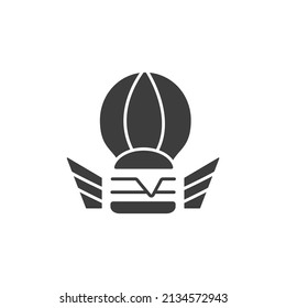 Drones delivery icons  symbol vector elements for infographic web