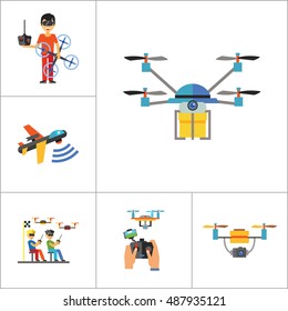 Drones Icon Set