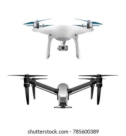 Drones isolated vector